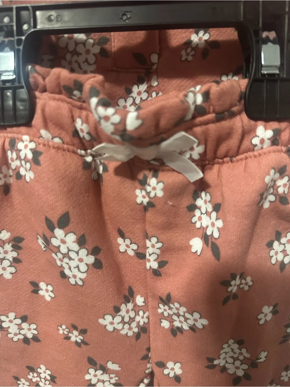 Nicole Miller Dusty Rose Floral Baby Set with Headband